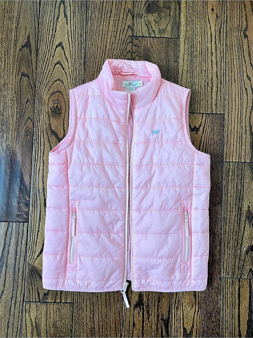 Vineyard Vines Girls Quilted Puffer Vest Pink Medium